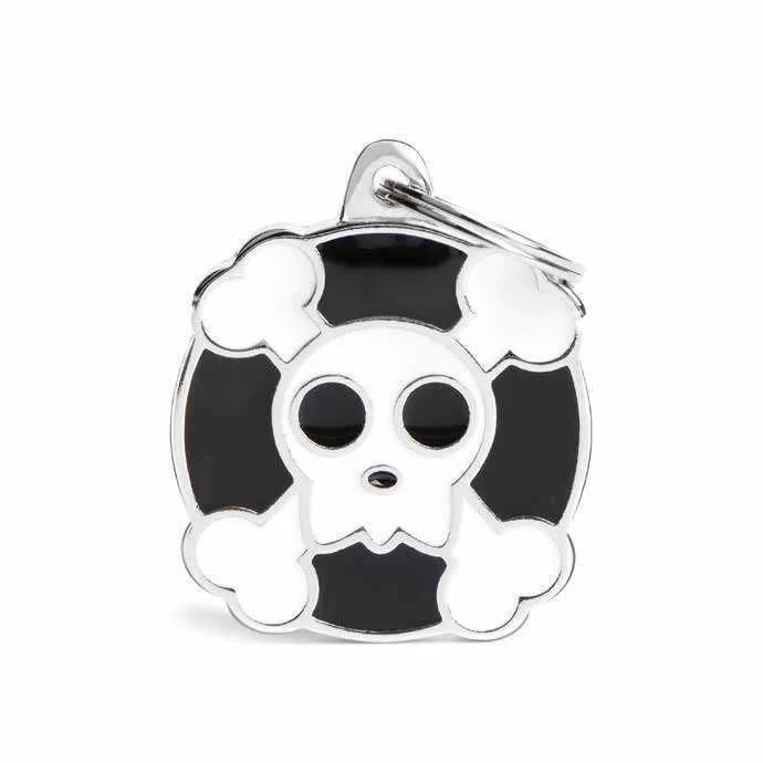 My Family USA Pet Tag - Apoxie Shapes "Charms" - Skull - Large