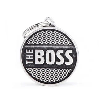 My Family USA Pet Tag - Bronx Circle - Circle Bronx The Boss - Large