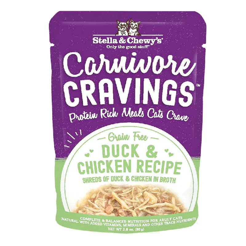 Stella & Chewy's Wet Cat Food Carnivore Cravings Duck & Chicken Recipe 2.8oz Pouch Single