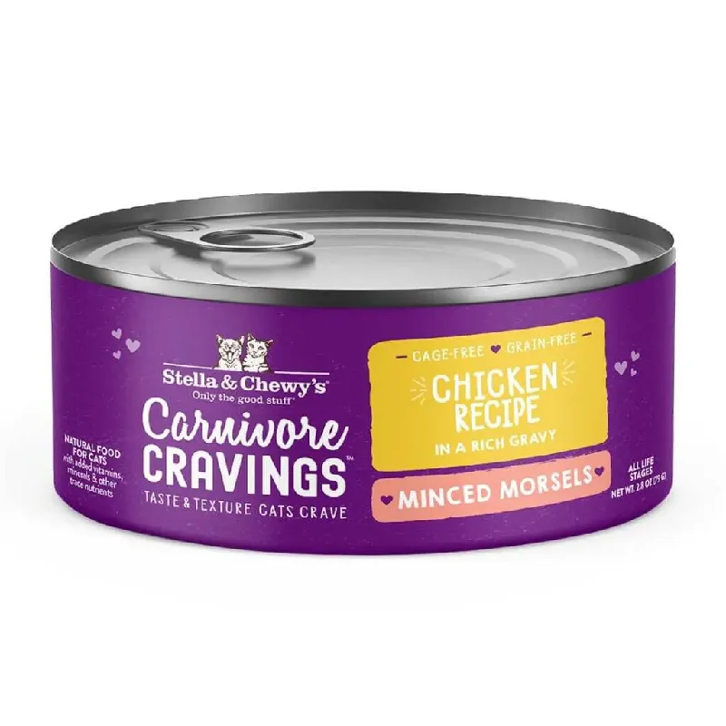 Stella & Chewy's Wet Cat Food Carnivore Cravings Minced Morsels Chicken Recipe