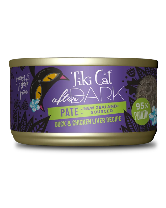 Tiki Cat After Dark Duck & Chicken Liver Pate Wet Cat Food 3oz