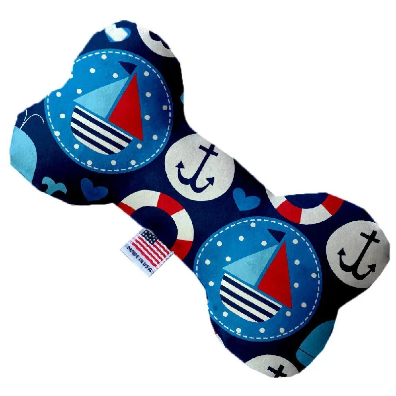 Plush Bone Dog Toy Anchors Away