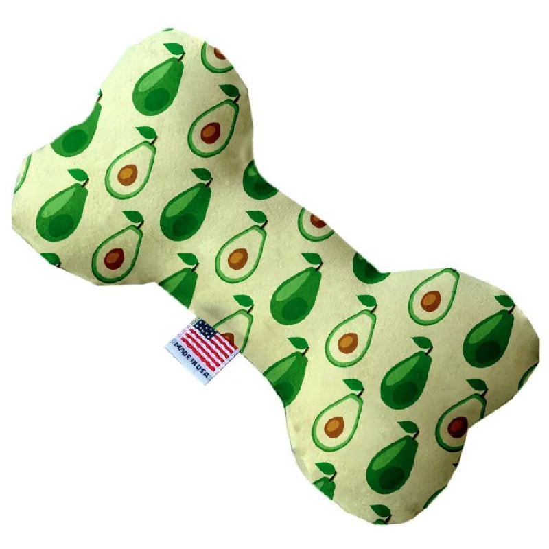 Plush Bone Dog Toy Avocado Paradise