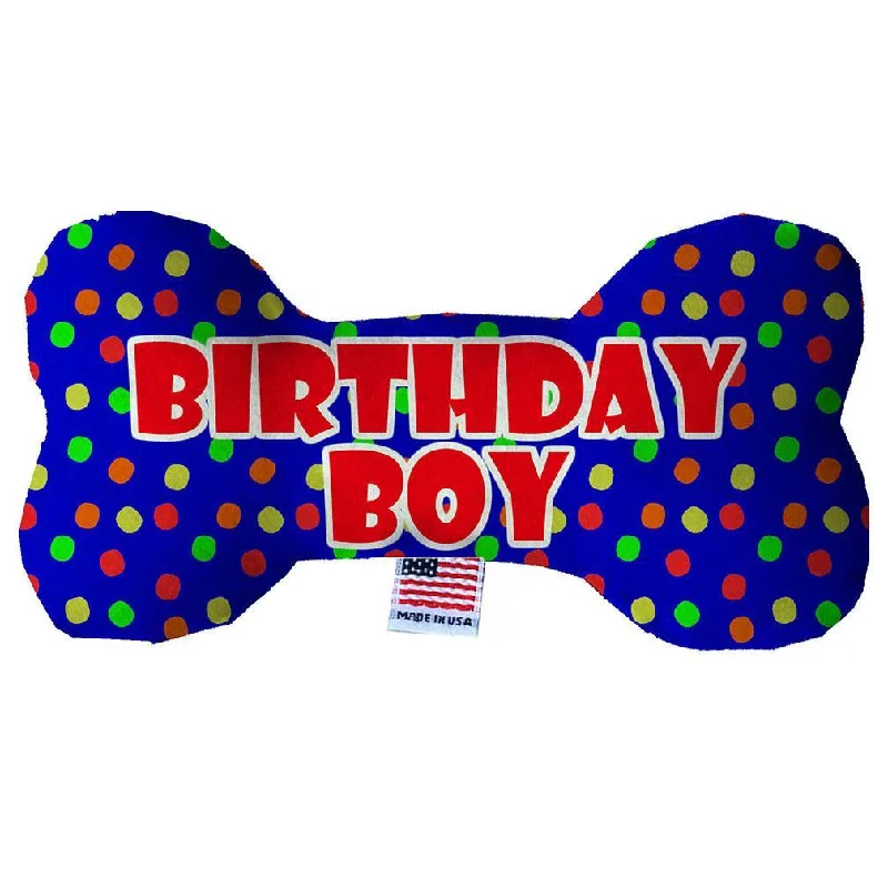 Plush Bone Dog Toy Birthday Boy