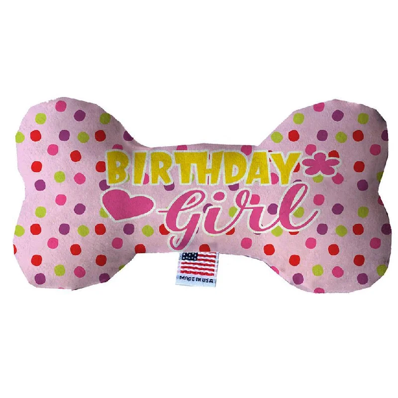 Plush Bone Dog Toy Birthday Girl