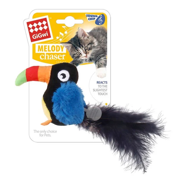 Toucan "Melody Chaser" w/ motion activated sound chip