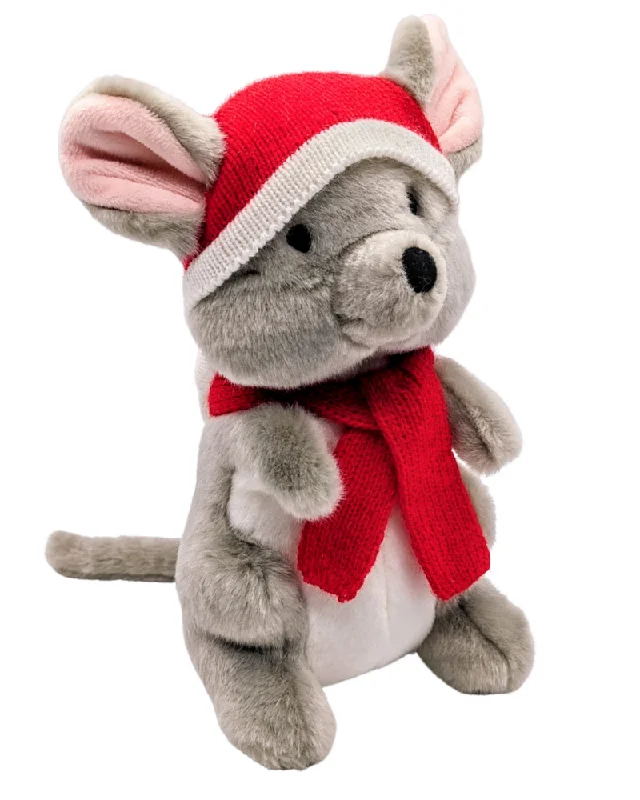 Clement Mouse Holiday Plush Squeaky Dog Toy (FINAL SALE)