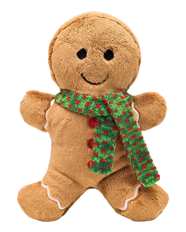 Geri Gingerbread Holiday Plush Squeaky Dog Toy