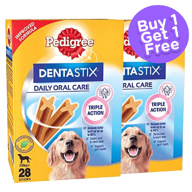 Pedigree Dentastix Oral Care for Adult (Large Breed of 25 kg+) Dog Treats (Buy 1 Get 1) (Limited Shelf Life)