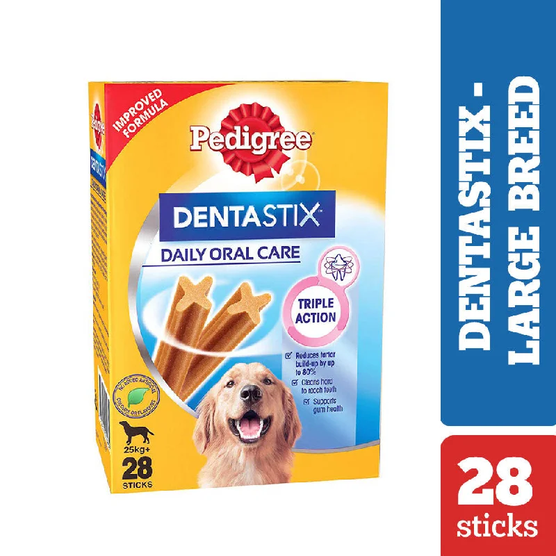 Pedigree Dentastix Oral Care for Adult (Large Breed of 25 kg+) Dog Treats (Limited Shelf Life)