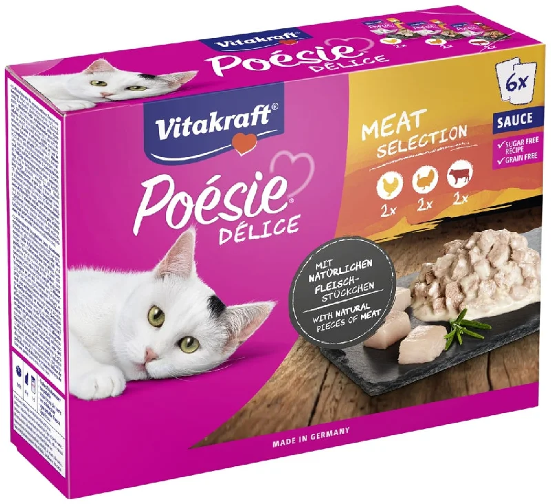 VITAKRAFT Posie Delice Sauce Meat Plic pentru pisici, în Sos, pachet 6x85g